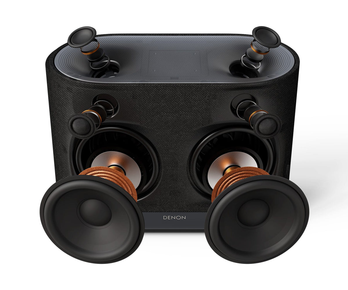 DENON HOME 400 BLACK / ALTAVOZ INTELIGENTE INALÁMBRICO CON TECNOLOGÍA HEOS Y SONIDO DOLBY ATMOS. - detalle