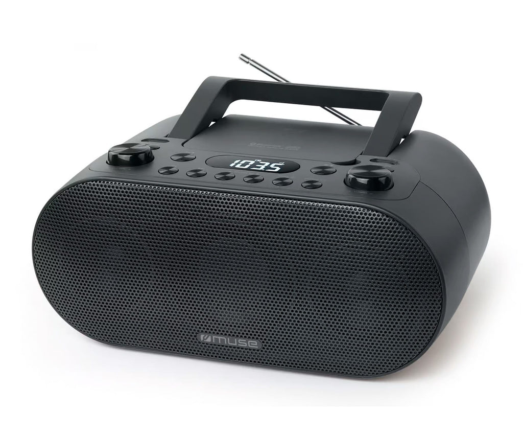 MUSE M-35 BT BLACK / RADIO CD/MP3 PORTÁTIL CON RADIO, BLUETOOTH Y PUERTO USB