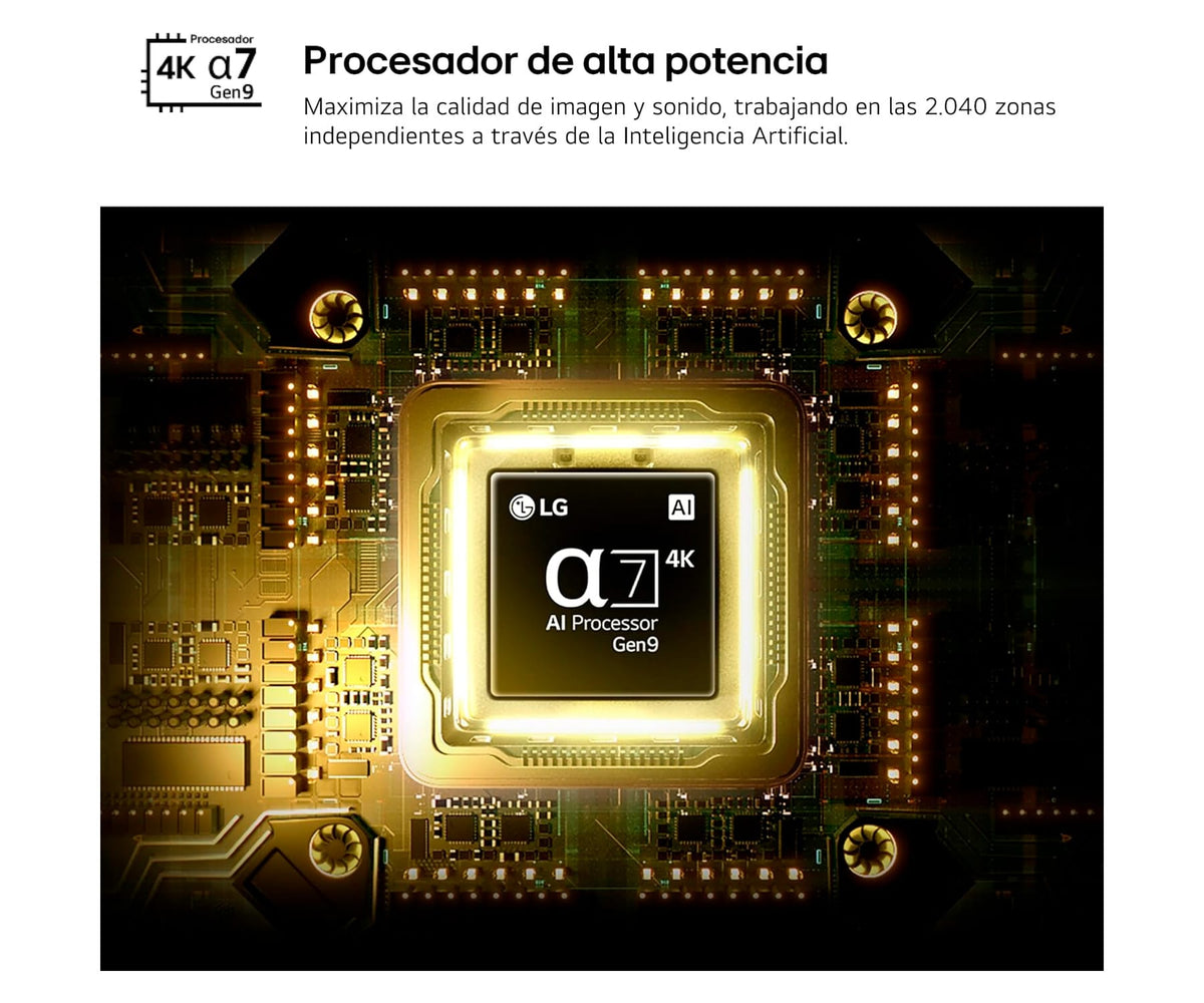 LG QNED AI QNED70 / TELEVISOR SMART TV 55" MINI LED 4K - detalle