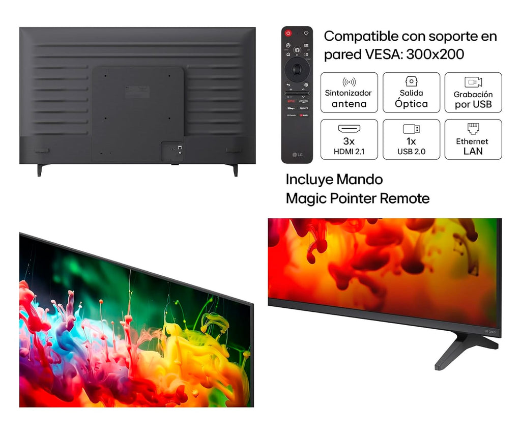 LG QNED AI QNED70 / TELEVISOR SMART TV 55" MINI LED 4K - detalle