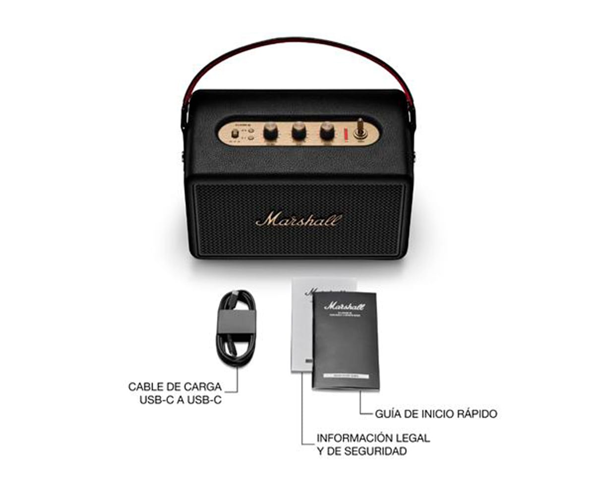MARSHALL KILBURN III BLACK / ALTAVOZ PORTÁTIL - detalle