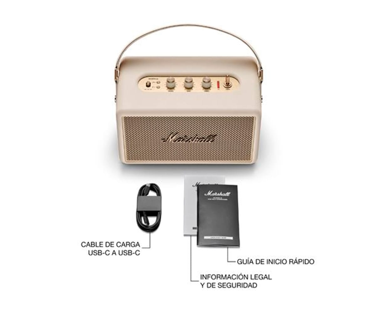 MARSHALL KILBURN III CREAM / ALTAVOZ PORTÁTIL - detalle