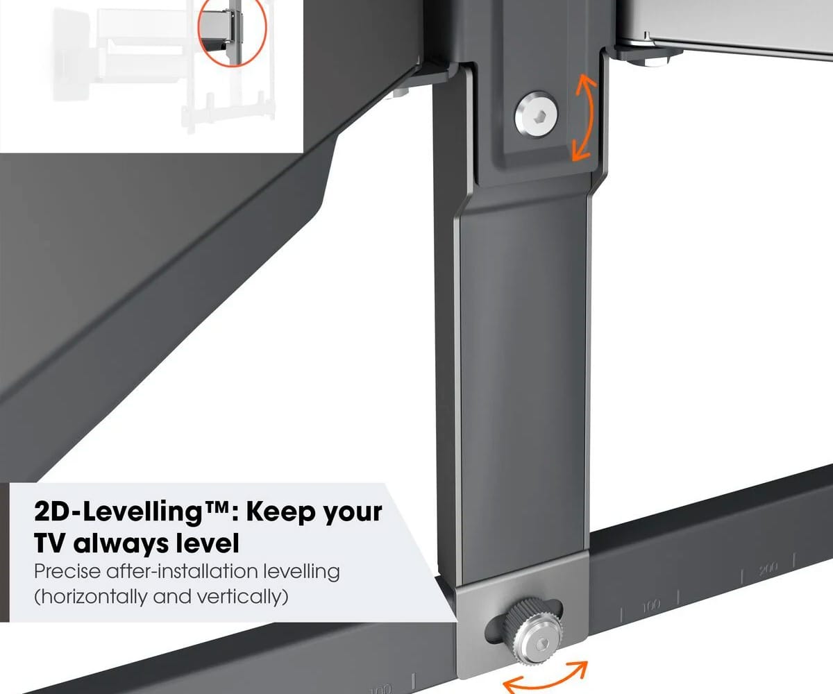 VOGEL'S TVM 5855 NEGRO / SOPORTE DE PARED GIRATORIO PARA TV DE 55" A 100" - detalle