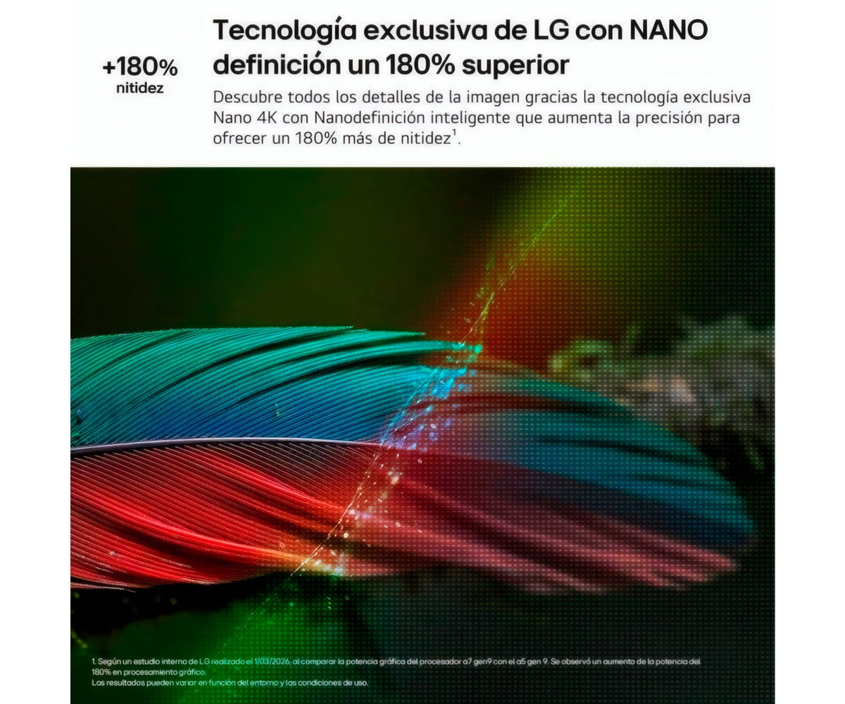 LG NANO 4K UHD AI / TELEVISOR SMART TV 55" NANOCELL 4K UHD - detalle