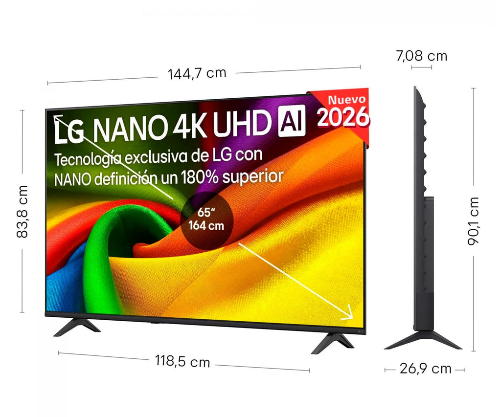 LG NANO 4K UHD AI / TELEVISOR SMART TV 65" NANOCELL 4K UHD - detalle