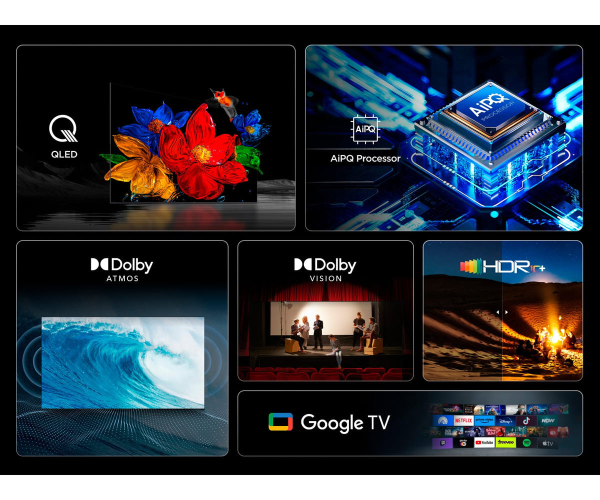 TCL 55T69C NEGRO / TELEVISOR SMART TV 55" QLED UHD 4K HDR - detalle