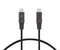 KSIX BXCUCC2T5 NEGRO / CABLE DE CARGA Y DATOS 2 METROS / USB-C A USB-C / CARGA ULTRARRÁPIDA 60W