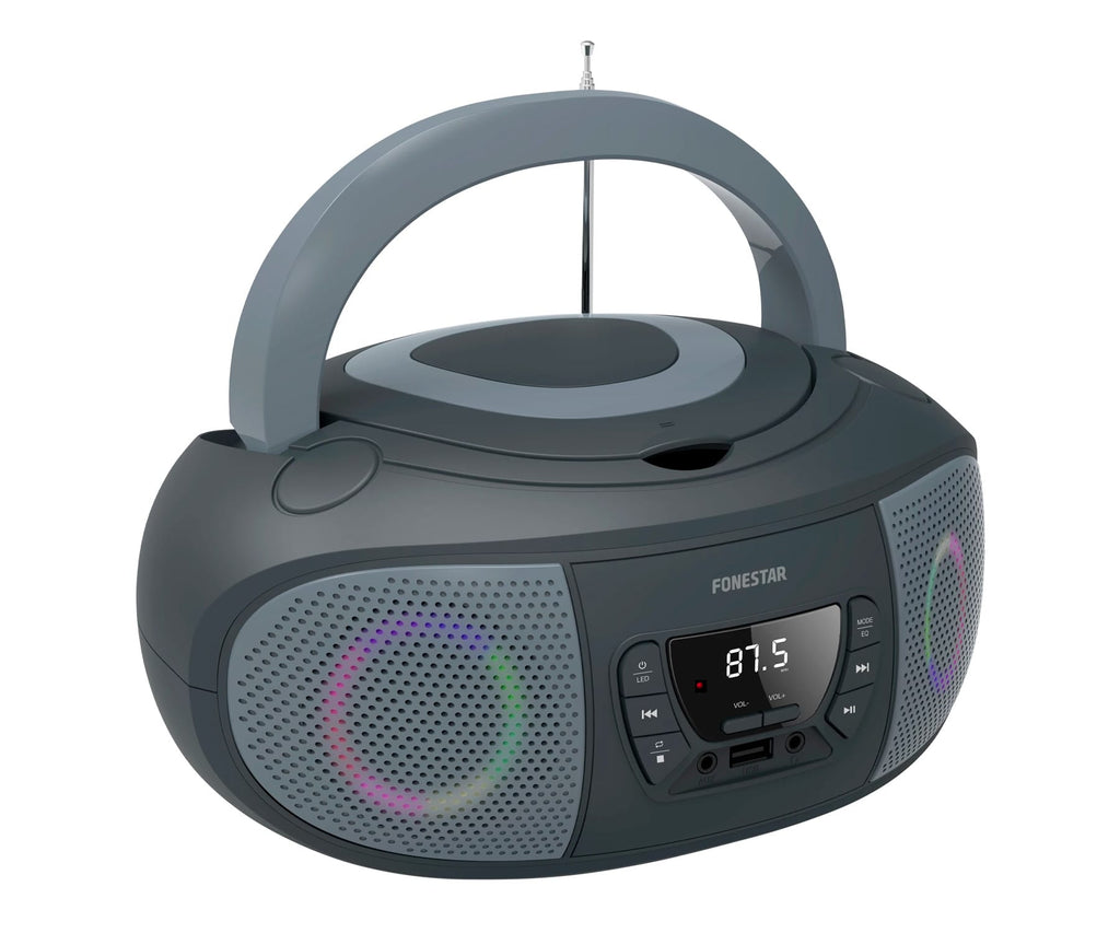 FONESTAR BOOM-GO-G GRIS / RADIO CD CON EFECTOS LUMINOSOS - detalle