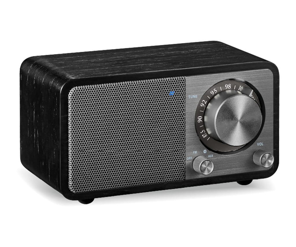 SANGEAN WR-7 PLUS ROBLE DE MEDIANOCHE / RADIO CON MUEBLE DE MADERA FM / BLUETOOTH / AUX - detalle