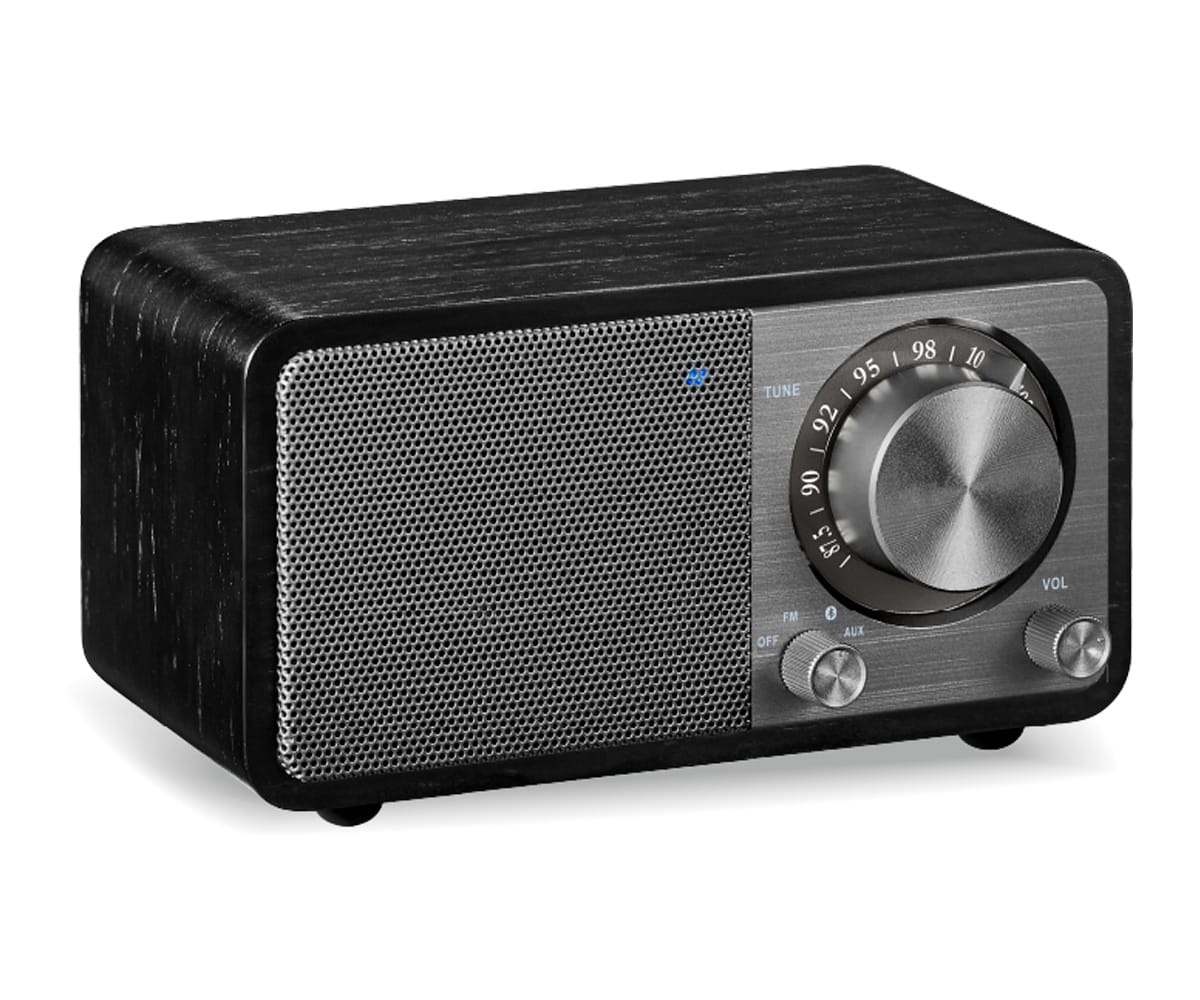 SANGEAN WR-7 PLUS ROBLE DE MEDIANOCHE / RADIO CON MUEBLE DE MADERA FM / BLUETOOTH / AUX - detalle