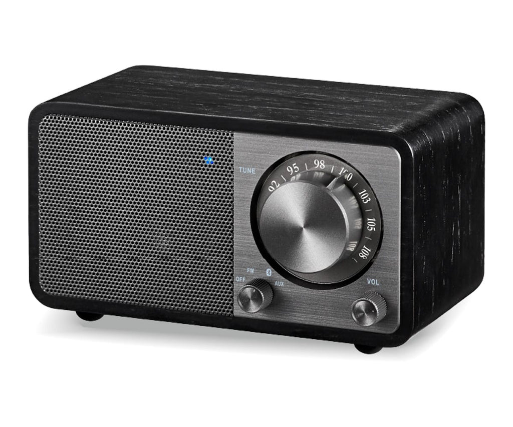 SANGEAN WR-7 PLUS ROBLE DE MEDIANOCHE / RADIO CON MUEBLE DE MADERA FM / BLUETOOTH / AUX - detalle