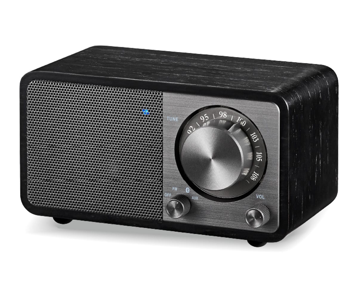 SANGEAN WR-7 PLUS ROBLE DE MEDIANOCHE / RADIO CON MUEBLE DE MADERA FM / BLUETOOTH / AUX - detalle