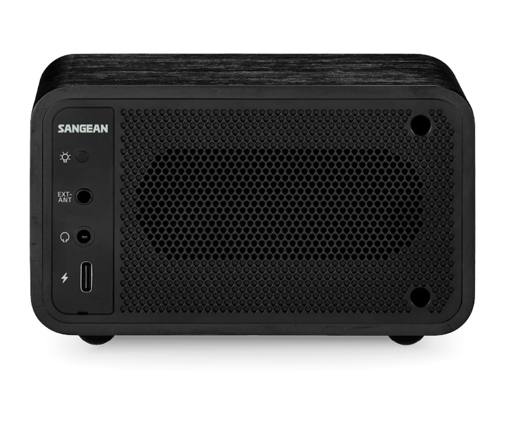 SANGEAN WR-8 ROBLE DE MEDIANOCHE / RADIO ANALÓGICA DE MADERA CON AM / FM / BLUETOOTH - detalle