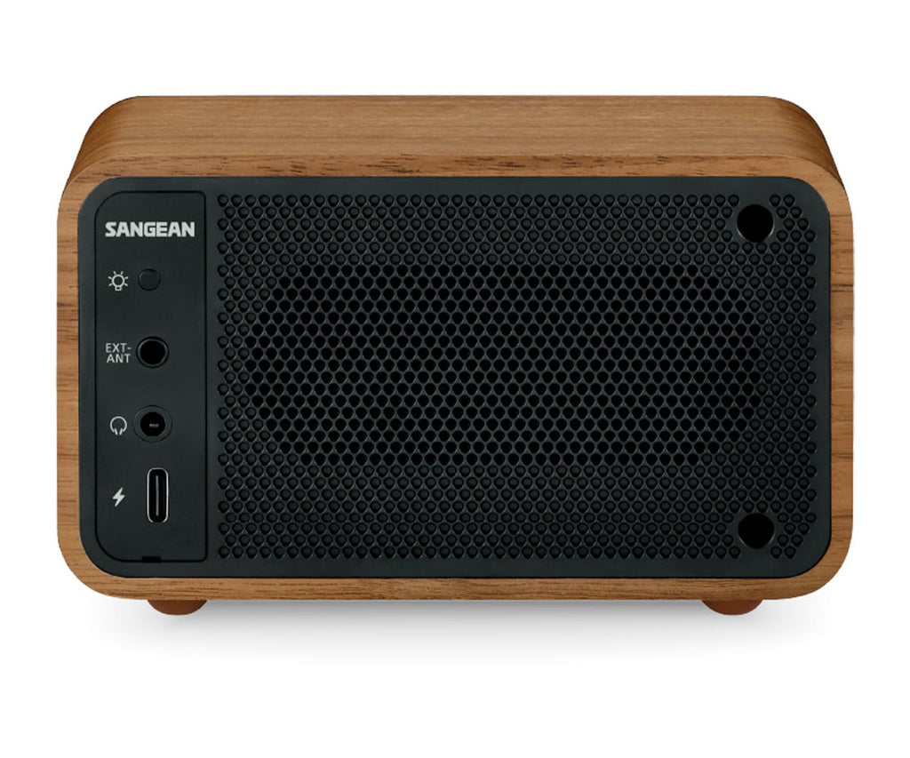 SANGEAN WR-8 NOGAL VINTAGE / RADIO ANALÓGICA DE MADERA CON AM / FM / BLUETOOTH - detalle