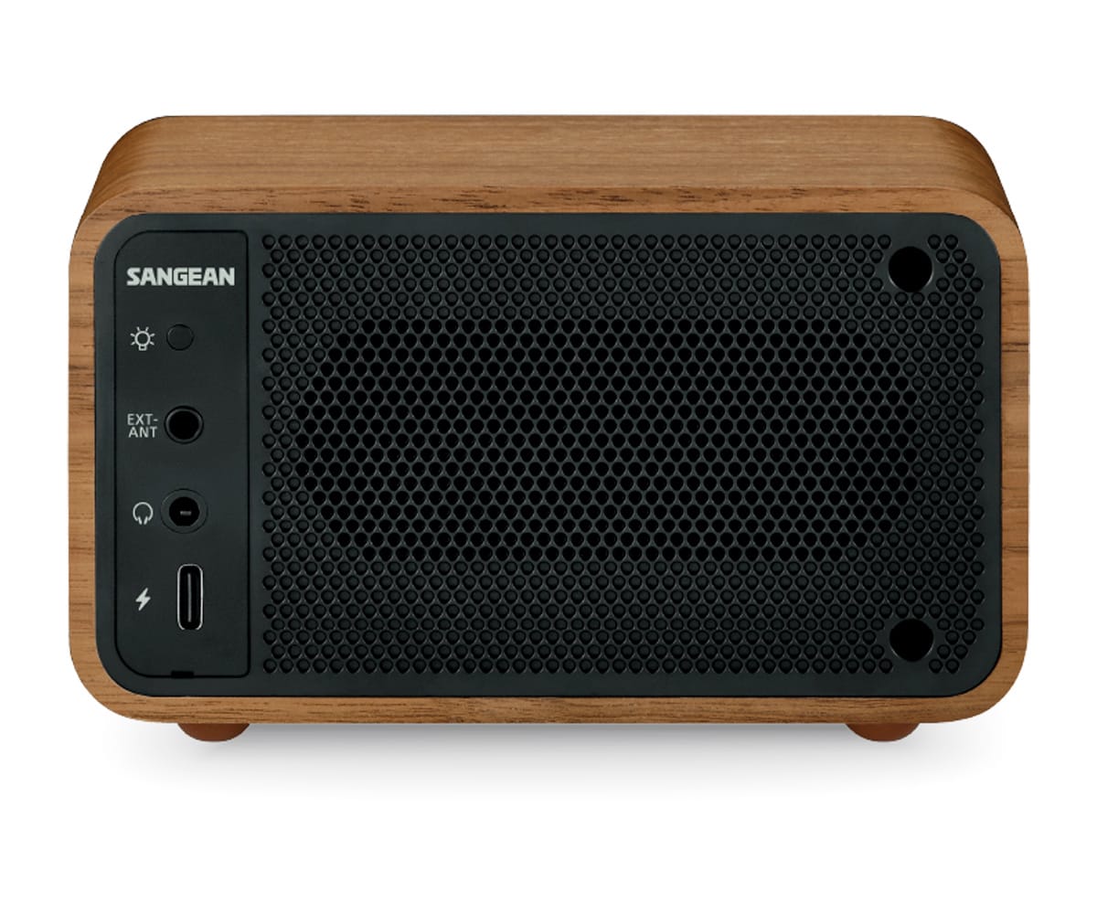 SANGEAN WR-8 NOGAL VINTAGE / RADIO ANALÓGICA DE MADERA CON AM / FM / BLUETOOTH - detalle