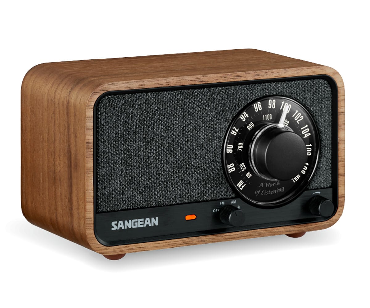 SANGEAN WR-8 NOGAL VINTAGE / RADIO ANALÓGICA DE MADERA CON AM / FM / BLUETOOTH - detalle
