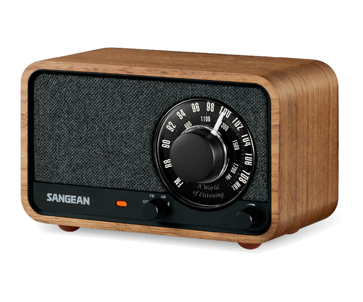 SANGEAN WR-8 NOGAL VINTAGE / RADIO ANALÓGICA DE MADERA CON AM / FM / BLUETOOTH - detalle