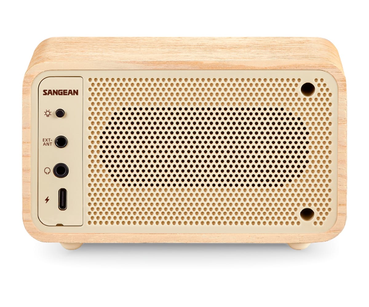 SANGEAN WR-8 FRESNO BLANCO / RADIO ANALÓGICA DE MADERA CON AM / FM / BLUETOOTH - detalle
