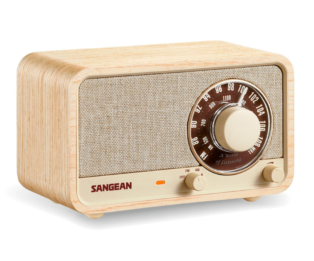 SANGEAN WR-8 FRESNO BLANCO / RADIO ANALÓGICA DE MADERA CON AM / FM / BLUETOOTH - detalle