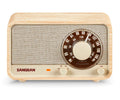 SANGEAN WR-8 FRESNO BLANCO / RADIO ANALÓGICA DE MADERA CON AM / FM / BLUETOOTH