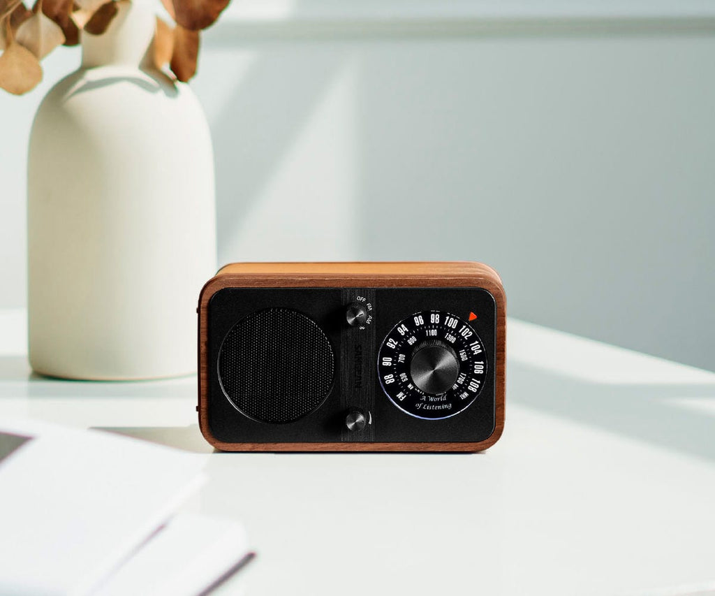 SANGEAN WR-9 NOGAL VINTAGE / RADIO ANALÓGICA DE MADERA CON AM / FM / BLUETOOTH - detalle