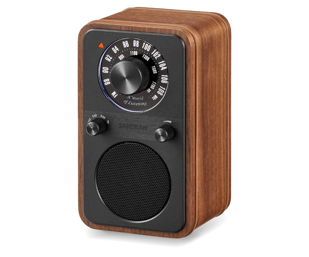 SANGEAN WR-9 NOGAL VINTAGE / RADIO ANALÓGICA DE MADERA CON AM / FM / BLUETOOTH - detalle