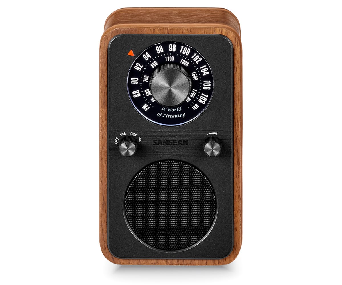SANGEAN WR-9 NOGAL VINTAGE / RADIO ANALÓGICA DE MADERA CON AM / FM / BLUETOOTH