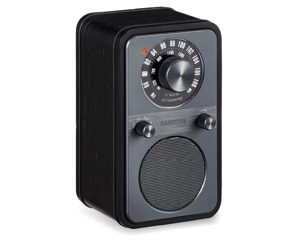 SANGEAN WR-9 ROBLE DE MEDIANOCHE / RADIO ANALÓGICA DE MADERA CON AM / FM / BLUETOOTH - detalle