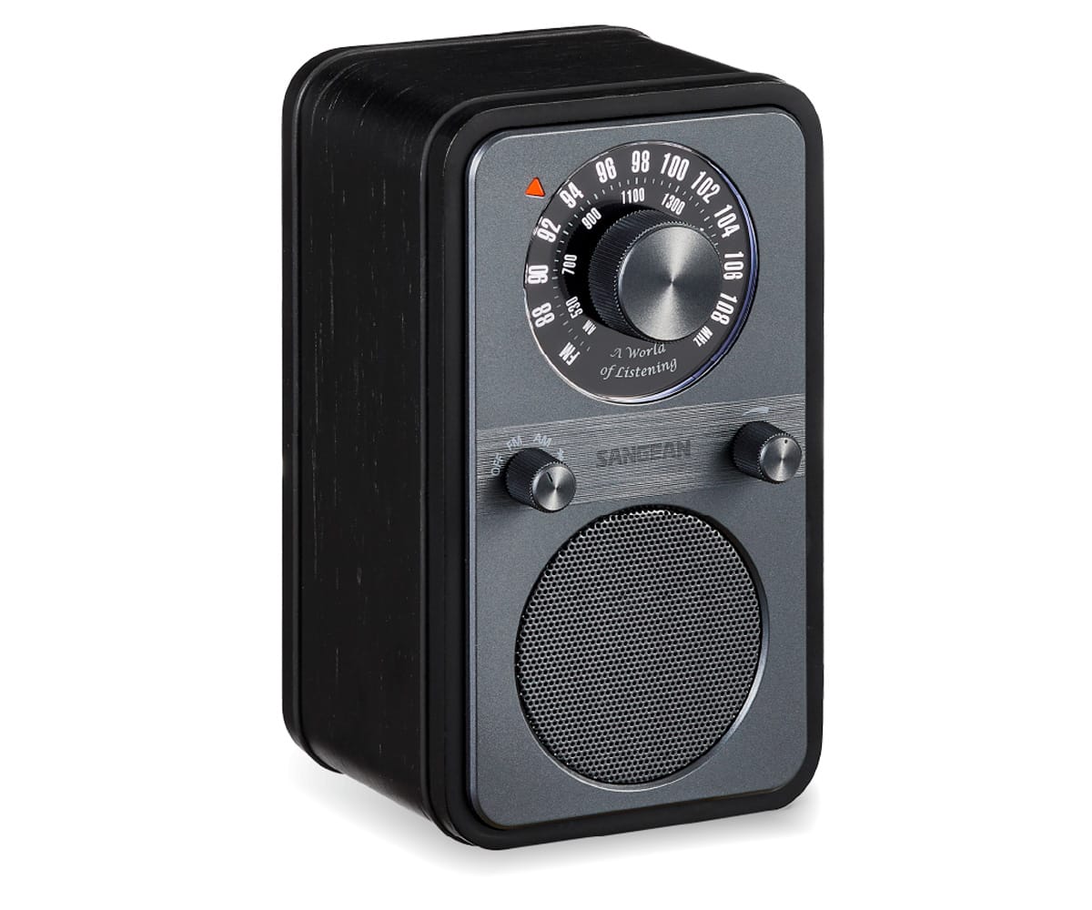 SANGEAN WR-9 ROBLE DE MEDIANOCHE / RADIO ANALÓGICA DE MADERA CON AM / FM / BLUETOOTH - detalle