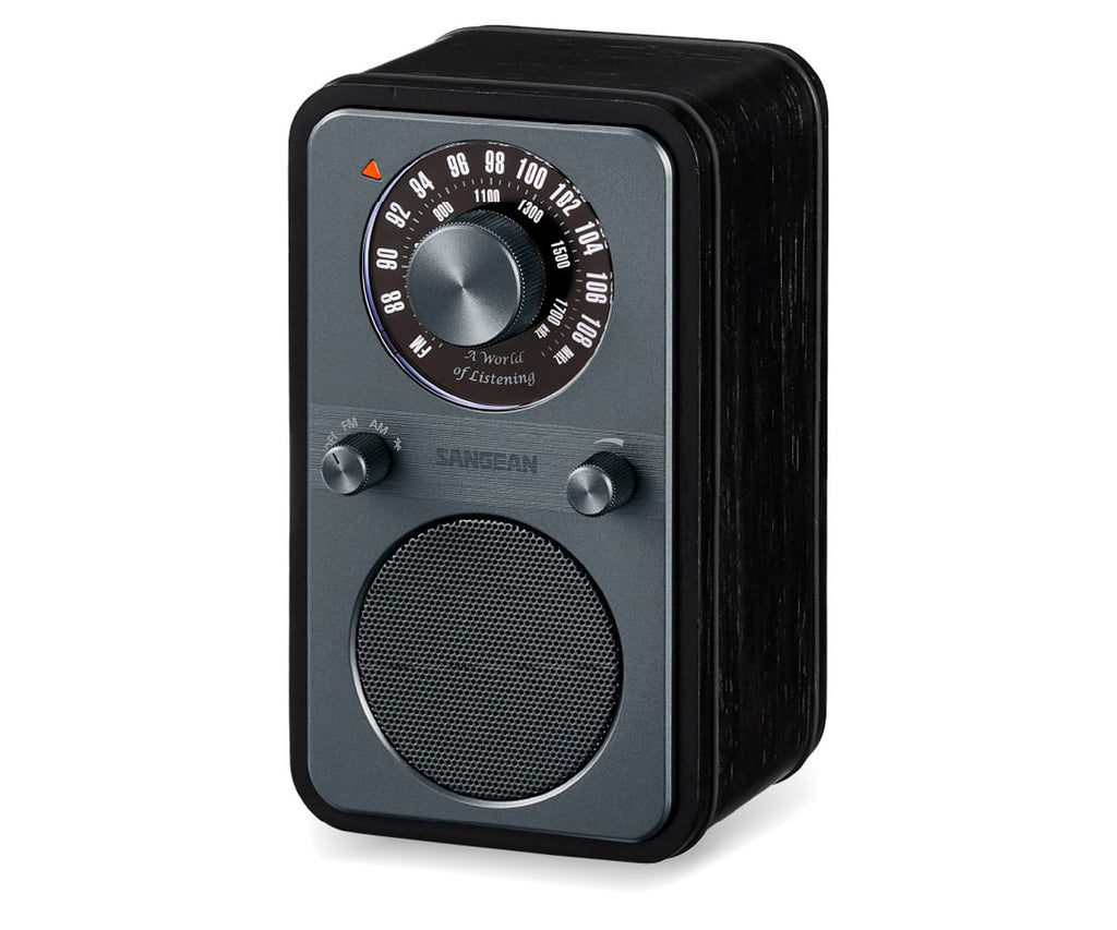 SANGEAN WR-9 ROBLE DE MEDIANOCHE / RADIO ANALÓGICA DE MADERA CON AM / FM / BLUETOOTH - detalle