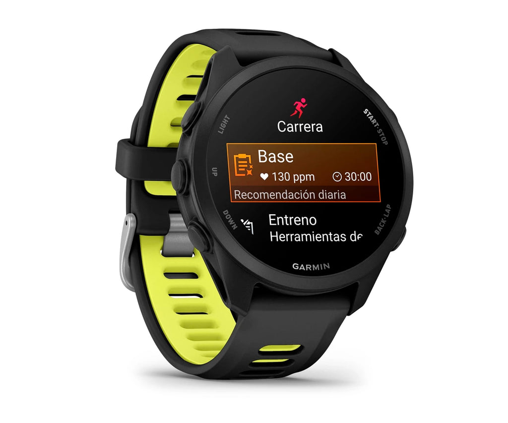 GARMIN FORERUNNER 170 NEGRO CON CORREA EN NEGRO/AMARILLO / SMARTWATCH 30,4MM - detalle