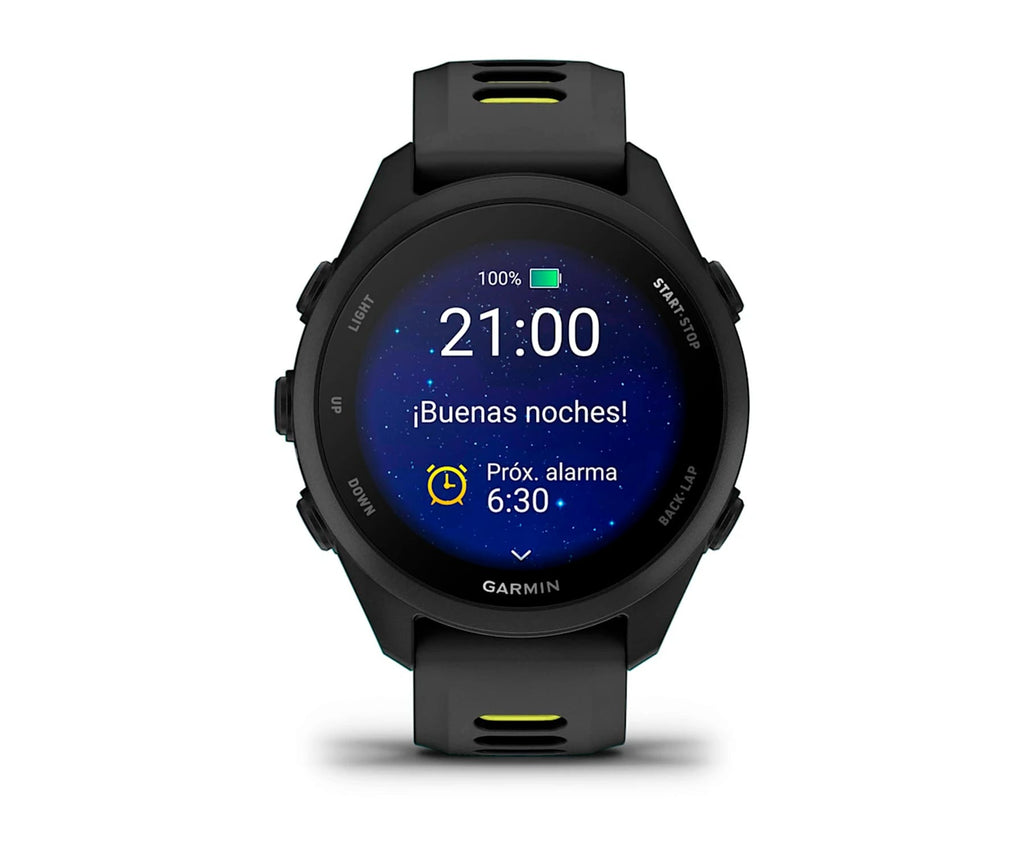 GARMIN FORERUNNER 170 NEGRO CON CORREA EN NEGRO/AMARILLO / SMARTWATCH 30,4MM - detalle