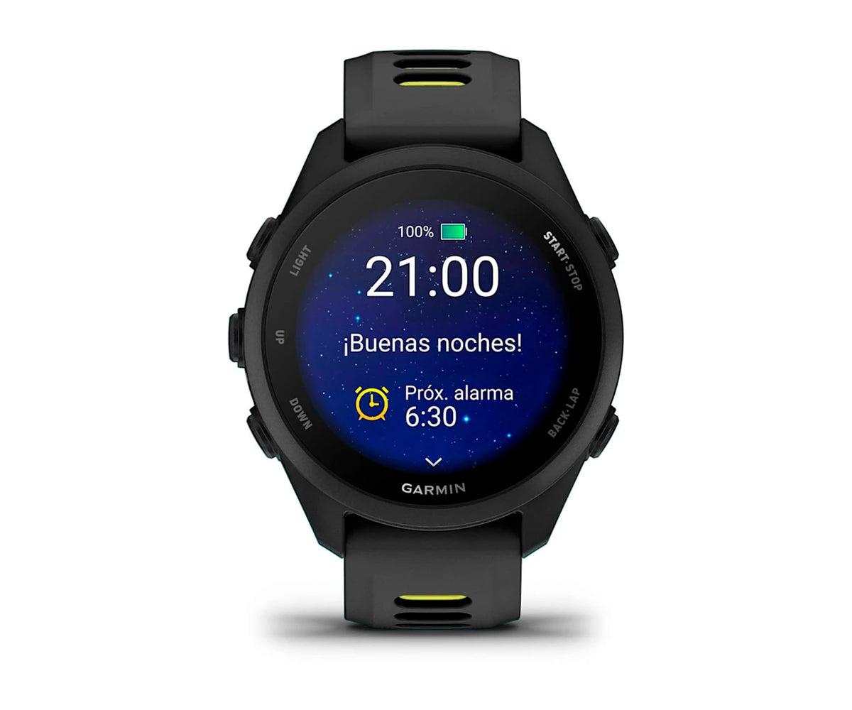 GARMIN FORERUNNER 170 NEGRO CON CORREA EN NEGRO/AMARILLO / SMARTWATCH 30,4MM - detalle