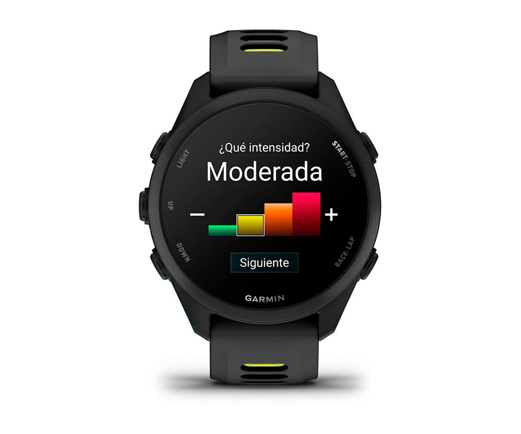 GARMIN FORERUNNER 170 NEGRO CON CORREA EN NEGRO/AMARILLO / SMARTWATCH 30,4MM - detalle