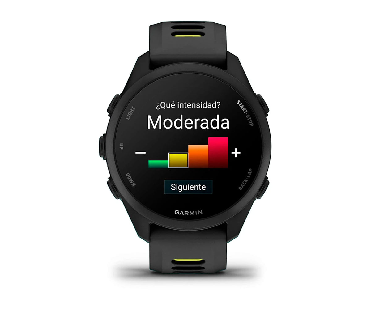 GARMIN FORERUNNER 170 NEGRO CON CORREA EN NEGRO/AMARILLO / SMARTWATCH 30,4MM - detalle