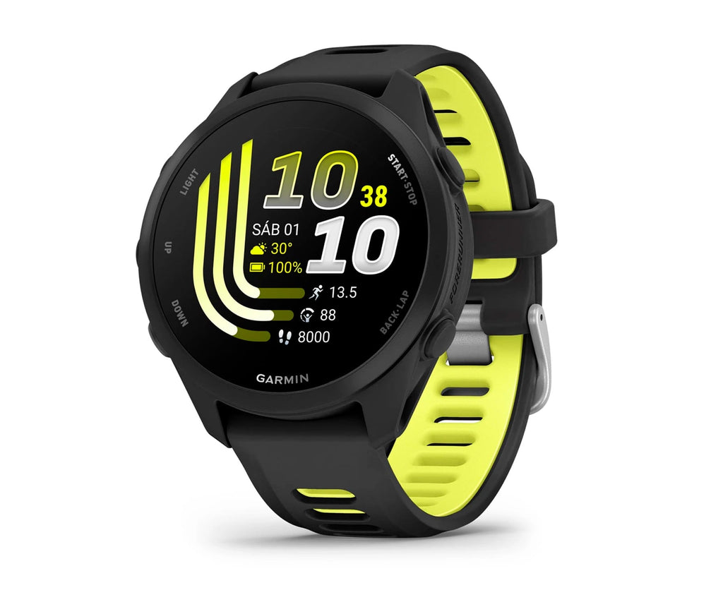 GARMIN FORERUNNER 170 NEGRO CON CORREA EN NEGRO/AMARILLO / SMARTWATCH 30,4MM