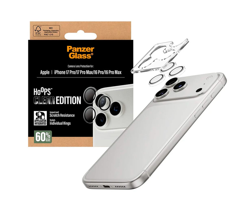 PANZERGLASS PROTECTOR DE LENTE⁣ TRANSPARENTE/ APPLE IPHONE 17 PRO / PRO MAX - detalle