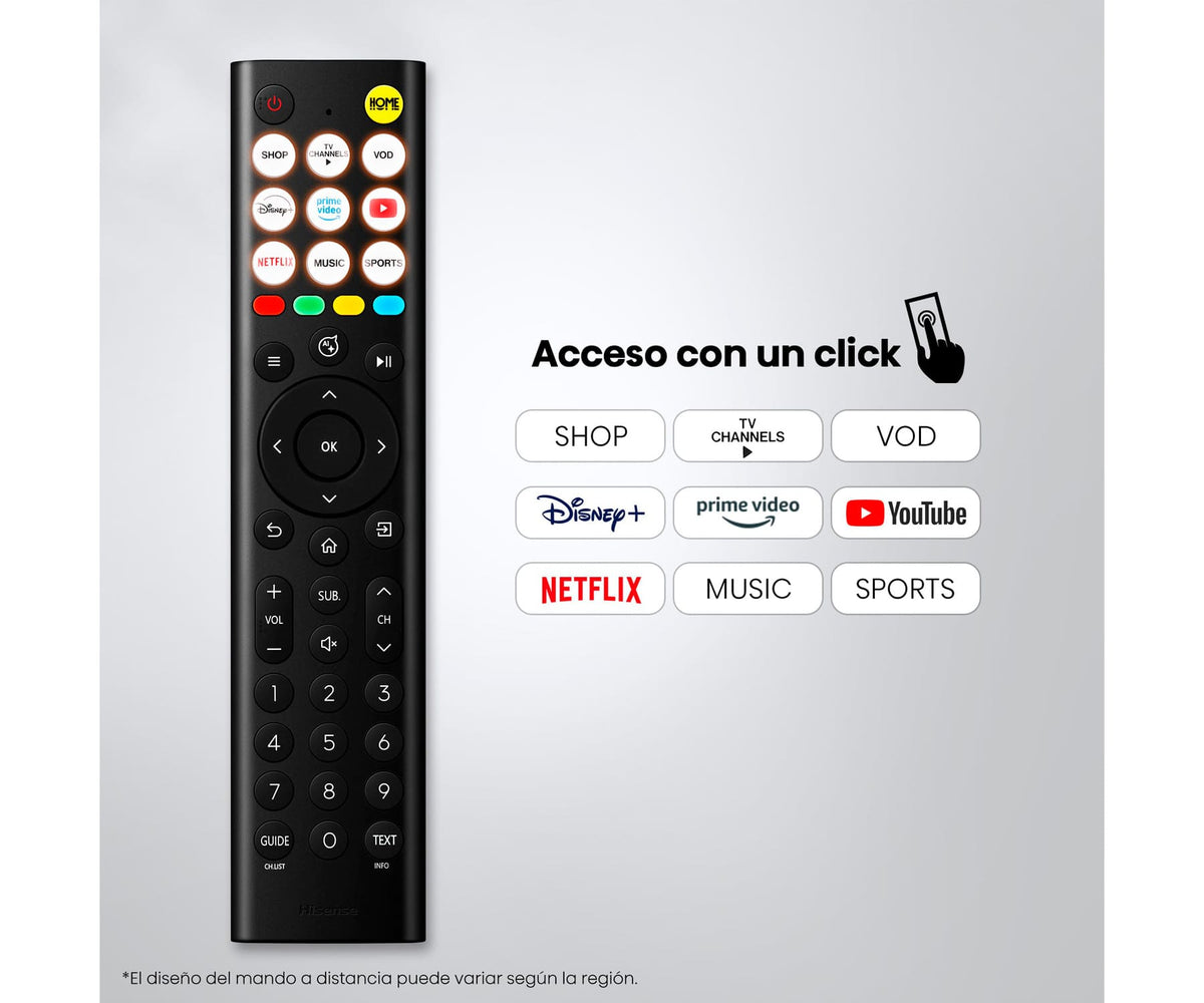HISENSE 40A5S / TELEVISOR SMART TV 40" QLED FULL HD - detalle