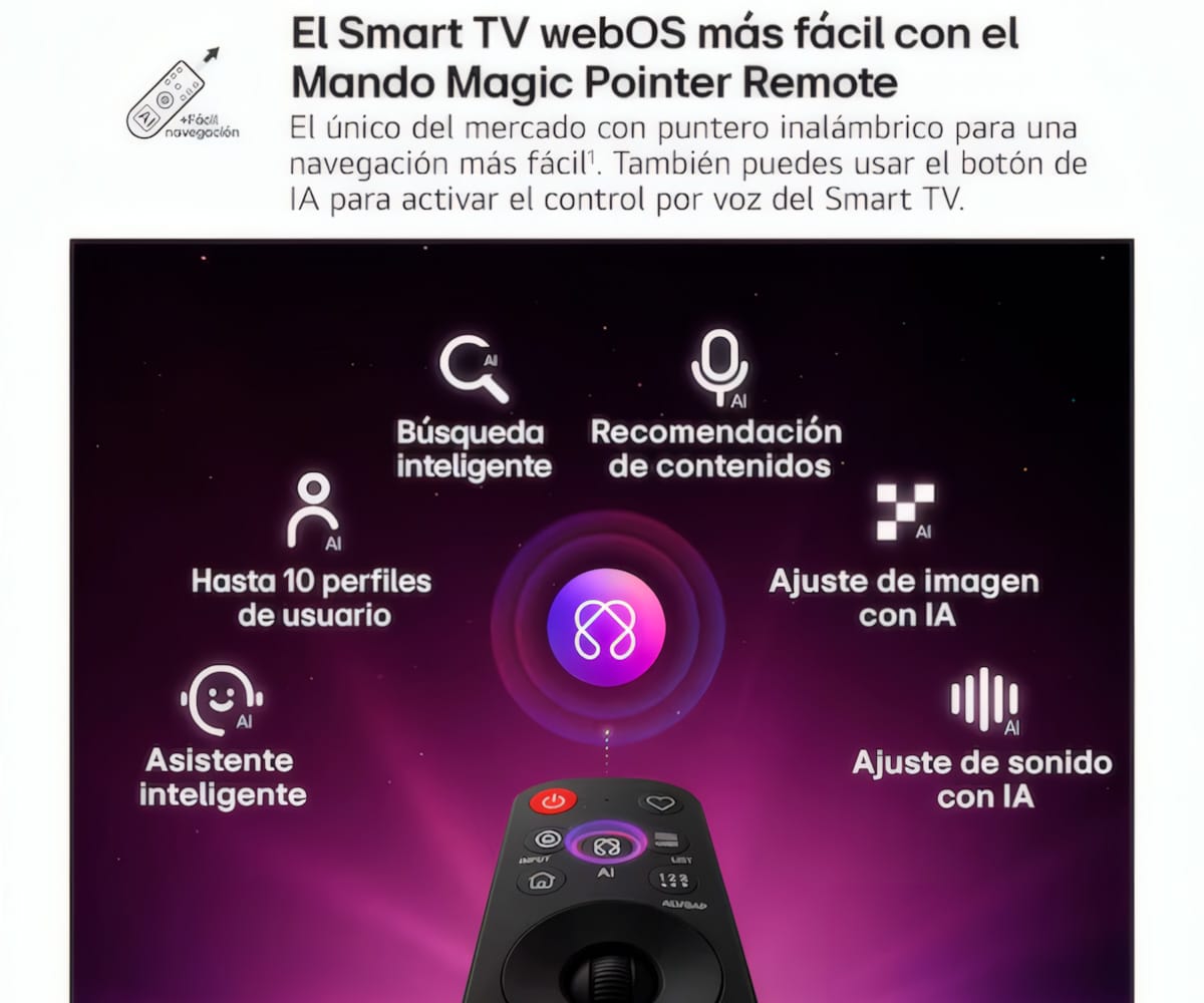 LG OLED AI B6 / TELEVISOR SMART TV 55" OLED 4K UHD - detalle