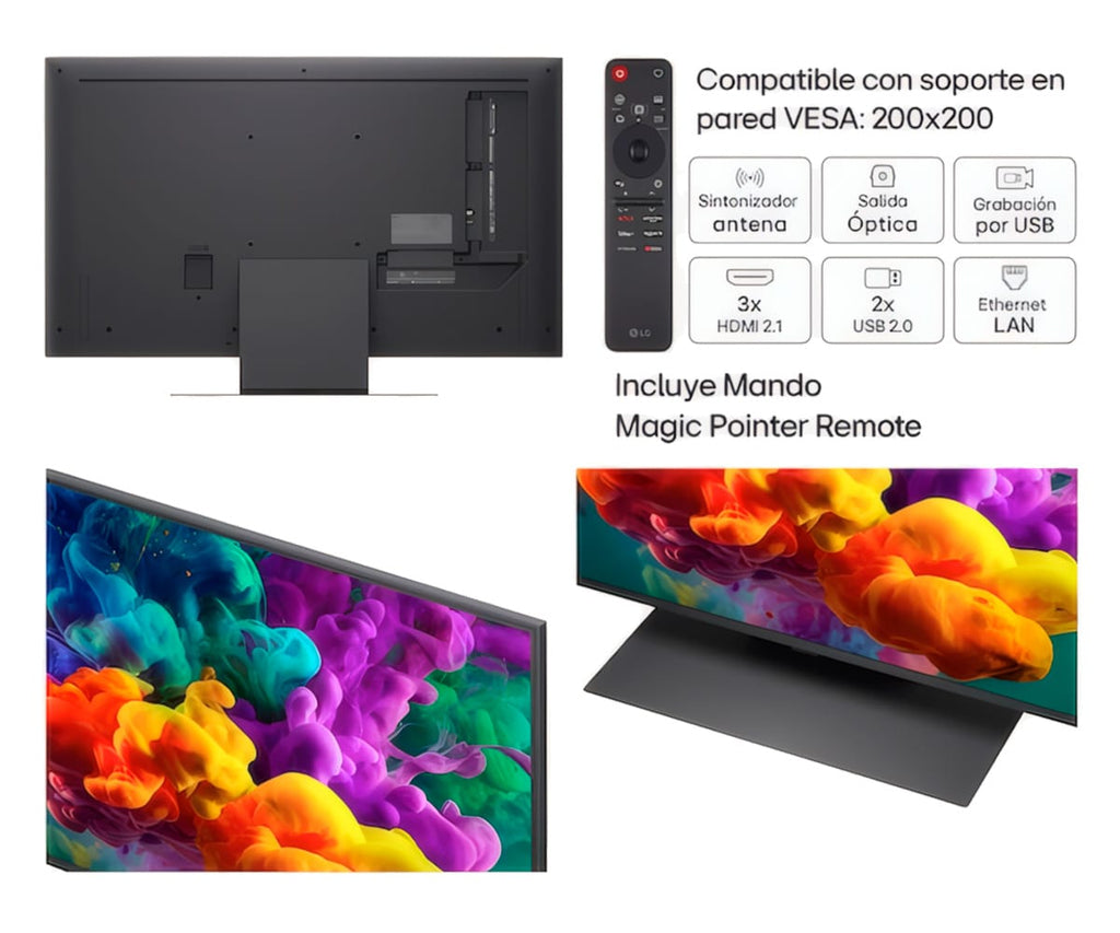 LG QNED EVO MINILED AI QNED86 / TELEVISOR SMART TV 55" QNED 4K UHD - detalle