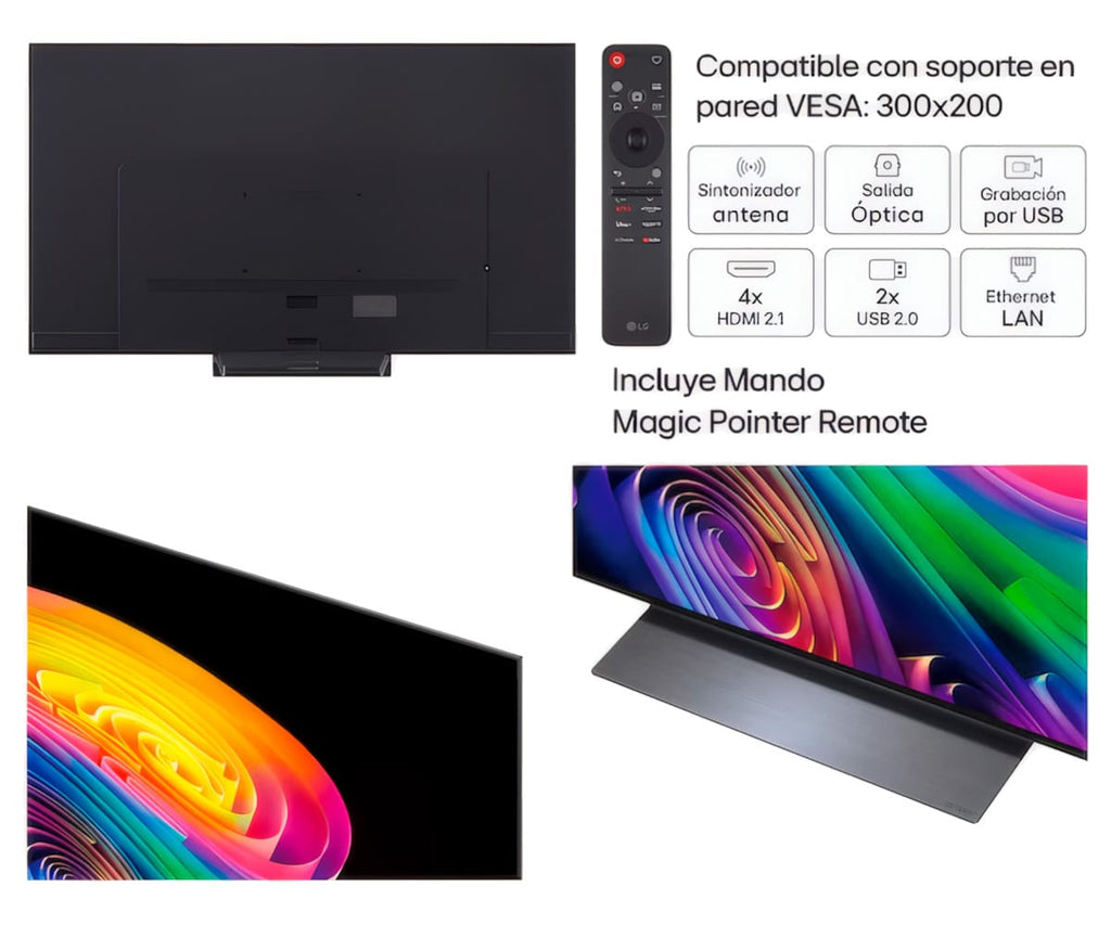 LG OLED EVO AI C6 / TELEVISOR SMART TV 48" OLED / 165HZ VRR / UHD 4K HDR - detalle