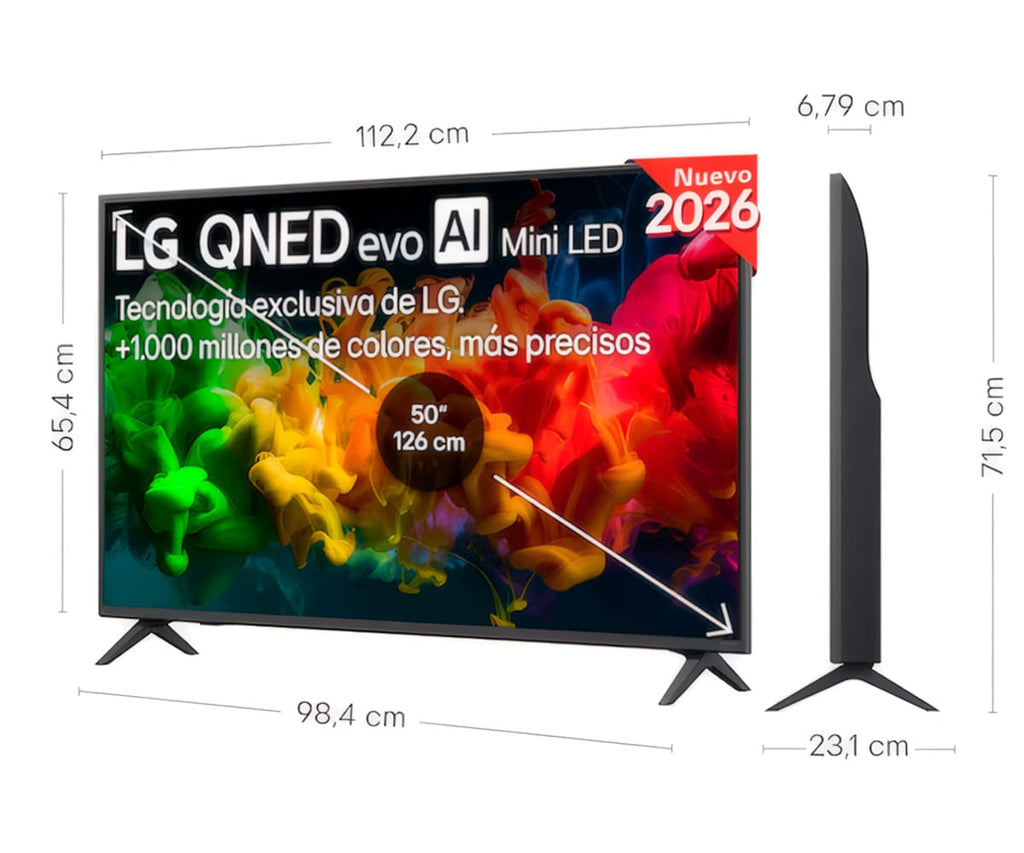 LG QNED EVO MINILED AI QNED81 / TELEVISOR SMART TV 50" QNED 4K UHD - detalle