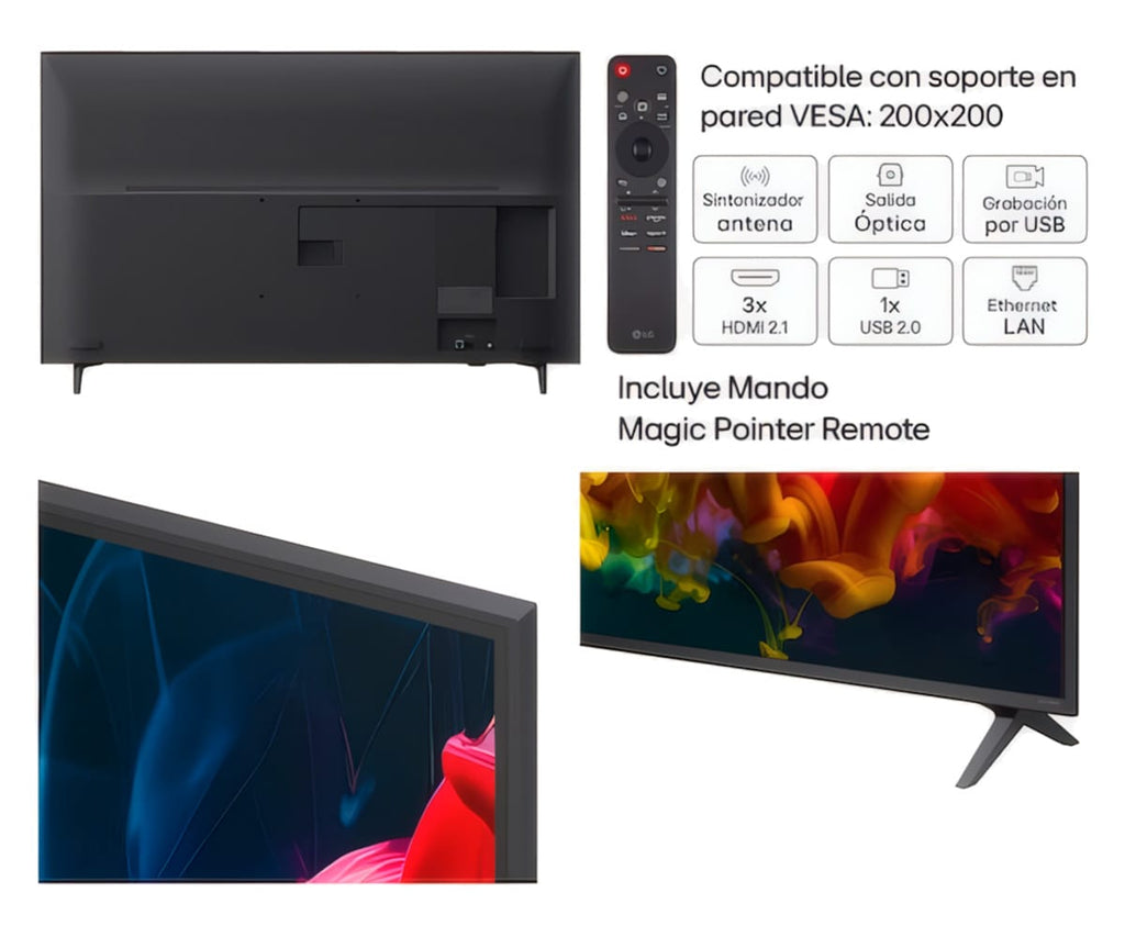 LG QNED EVO MINILED AI QNED81 / TELEVISOR SMART TV 50" QNED 4K UHD - detalle