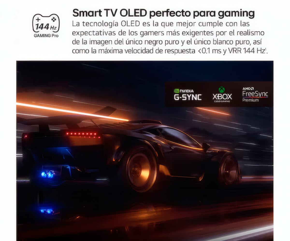 LG OLED EVO AI C5 / TELEVISOR SMART TV 55" OLED / 120HZ (VRR 144HZ) / UHD 4K HDR - detalle