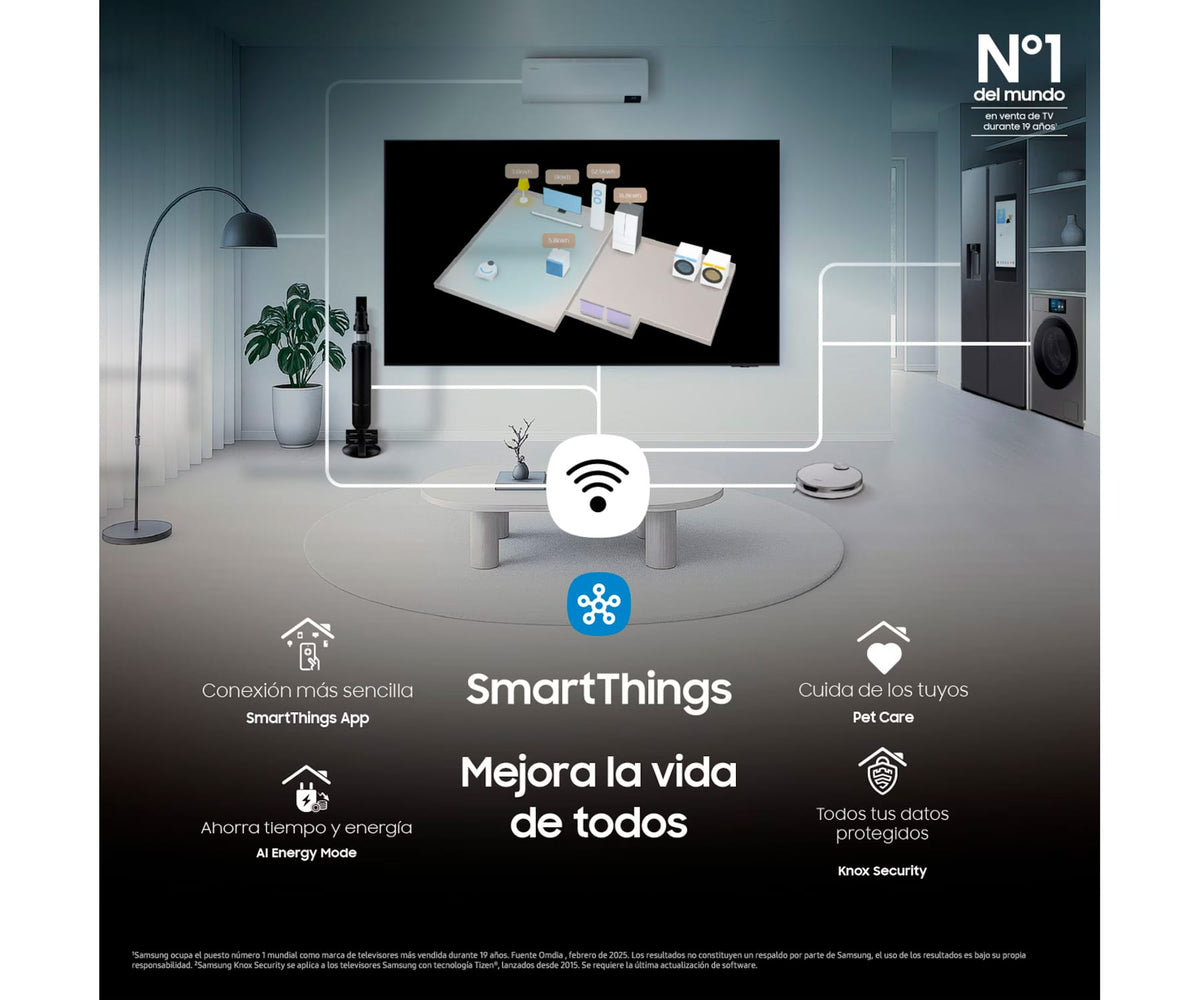 SAMSUNG CRYSTAL 4K AI U8075H / TELEVISOR SMART TV 55" UHD 4K - detalle