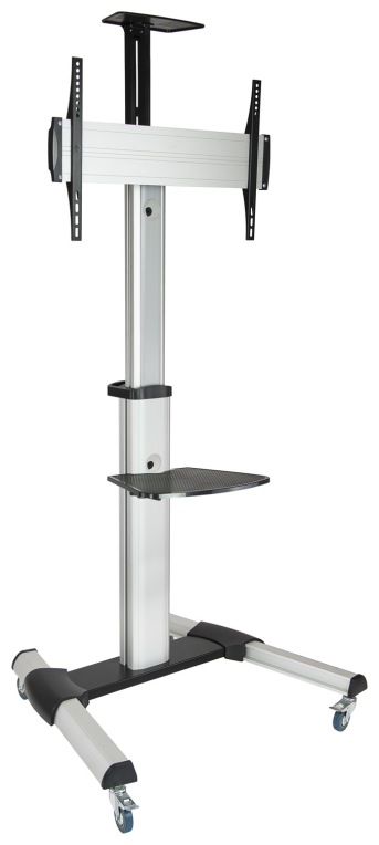 TooQ FS1870M-B soporte para pantalla de señalización 94 cm (37") Negro. Plata - detalle