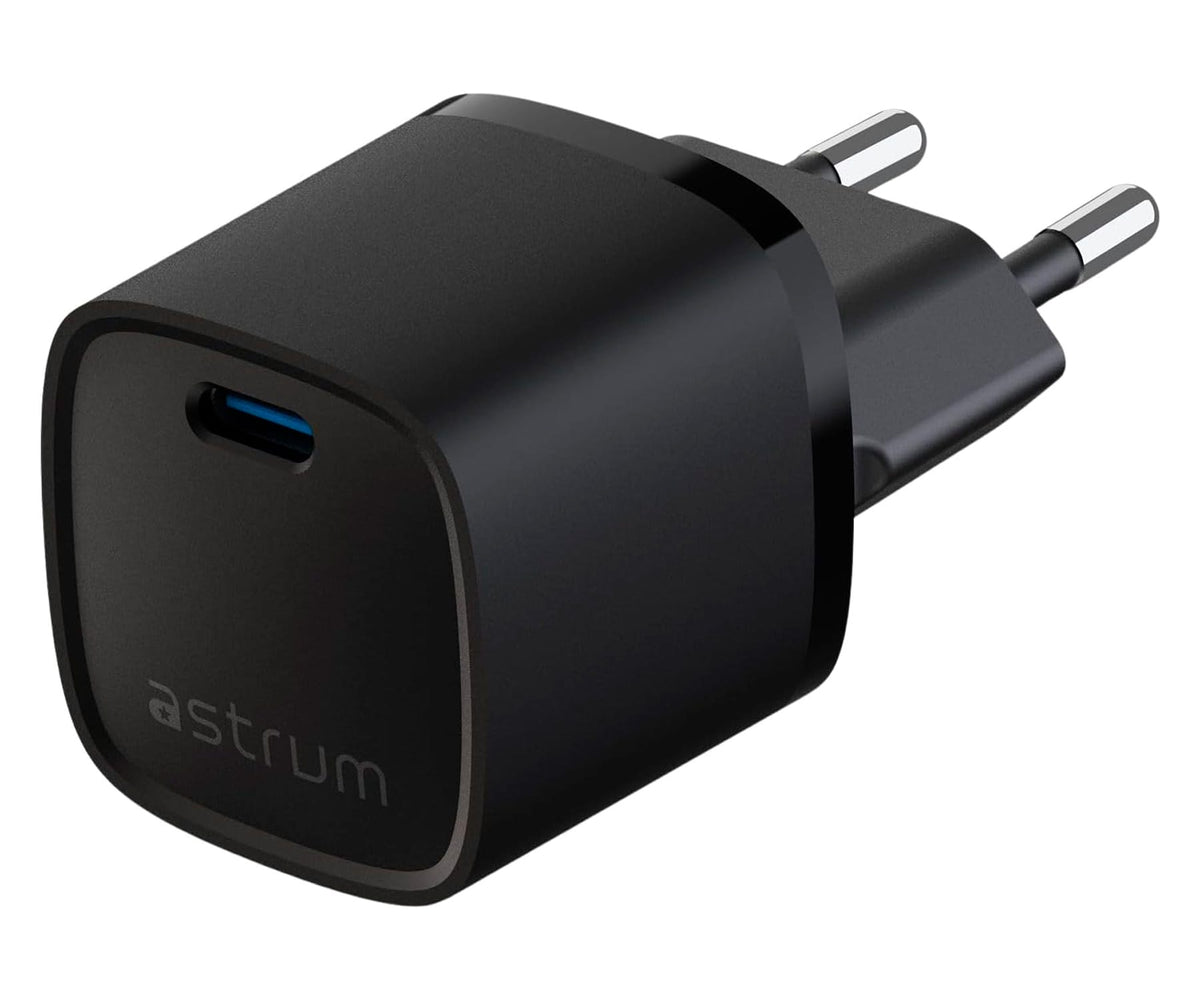ASTRUM WATZ20P NEGRO / ADAPTADOR DE CORRIENTE 20W / USB-C / PD GAN - detalle