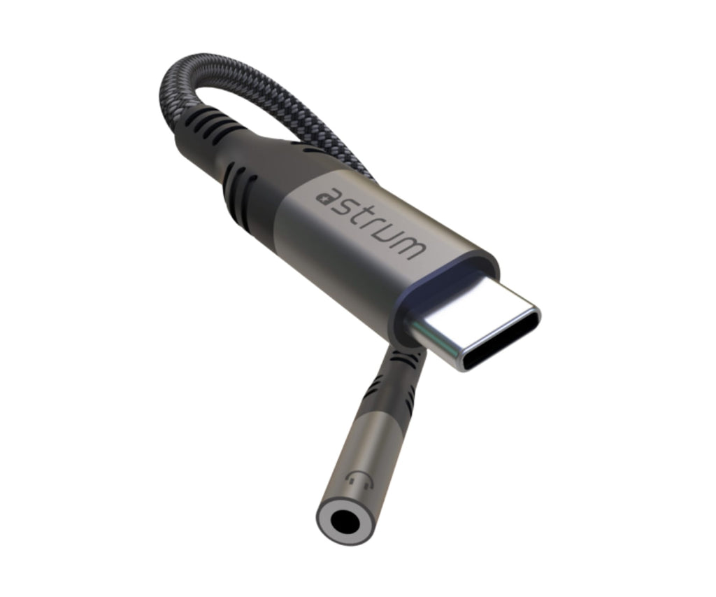 ASTRUM VMAC50 GRIS / ADAPTADOR USB-C A MINIJACK 3,5 MM / 10 CM - detalle