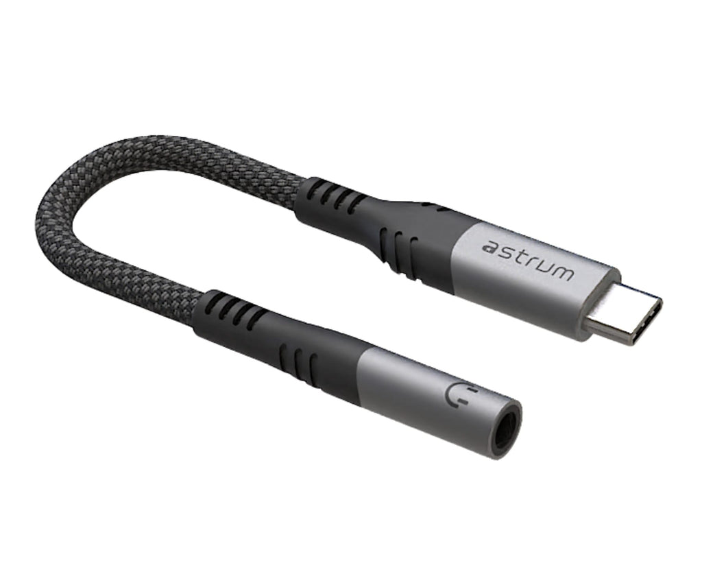 ASTRUM VMAC50 GRIS / ADAPTADOR USB-C A MINIJACK 3,5 MM / 10 CM - detalle
