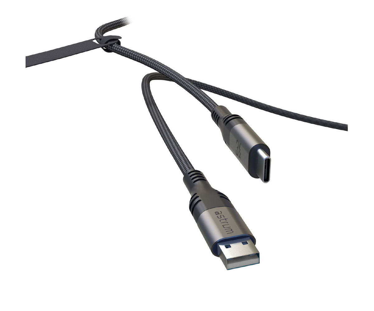 ASTRUM VMAC20 GRIS / CABLE DATOS USB-A 2.0 A USB-C / 1,2 METROS - detalle